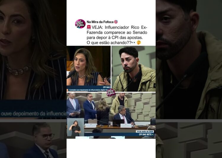 RICO EX-A FAZENDA CHEGA NA CPI DAS APOSTAS🚨😱 #fofoca #famosos #afazenda #brasil