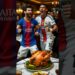 Cristiano Ronaldo and Lionel Messi dancing in restaurants. #lionelmessicr7cristianoronaldo