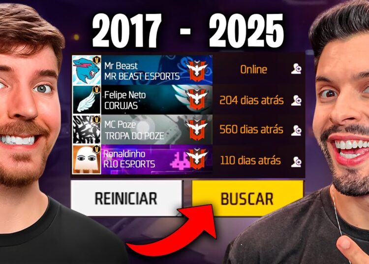 VOLTOU PRO JOGO?! BUSQUEI IDS DE FAMOSOS NO FREE FIRE!!