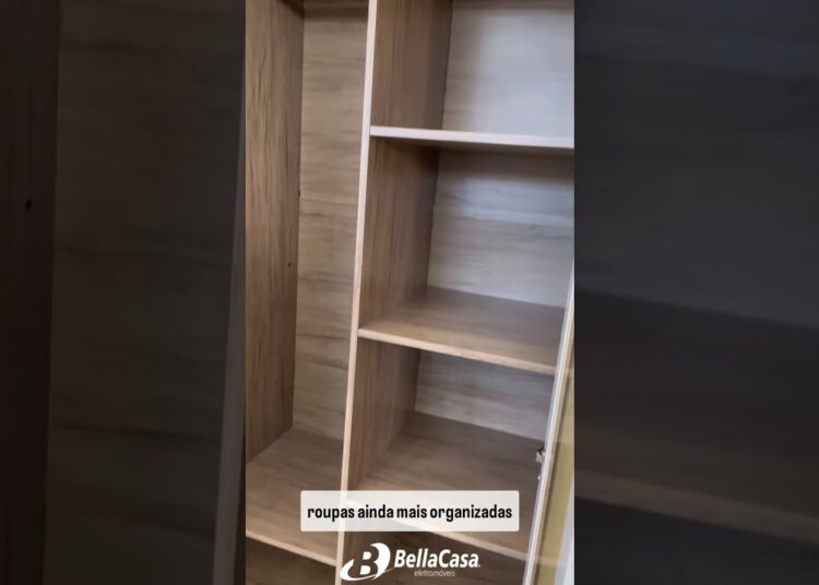Roupeiro com Portas Reflecta Bronze #NaBellaCasa de Realeza PR