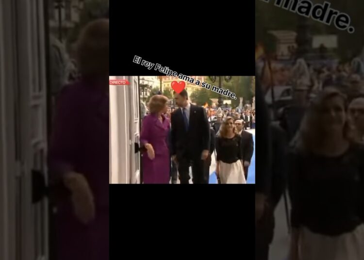 😘king Felipe’s love for mother👌 royal family of Spain#royal#king#mother