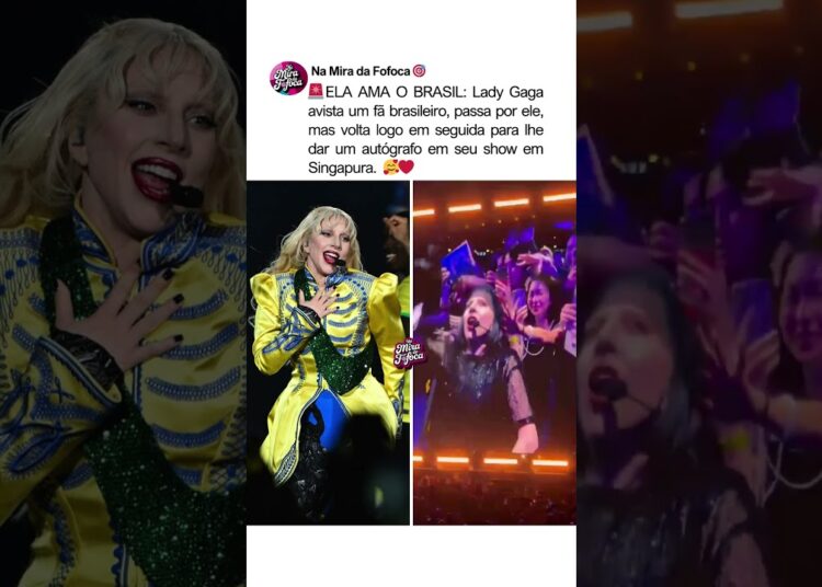 ELA É NOSSA RAINHA POP, NÉ? 🥰❤️ LADY GAGA VOLTA E FALA COM FÃ DO BRASIL #ladygaga #famosos #brasil