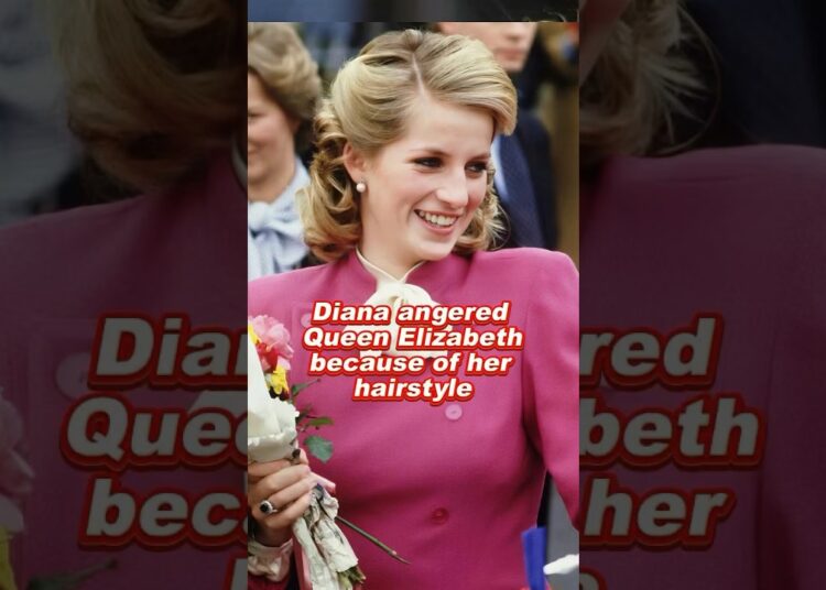 Diana angered Queen Elizabeth because of her hairstyle #diana #queen #elizabeth #royal