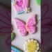 Super simple butterfly cookie decorated with royal icing #cookiedecorating #royalicing #satisfying