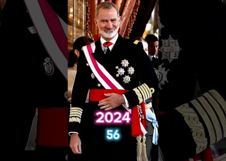 Rey Felipe  VI, antes y después (1984/2024) #shorts #reyfelipe #rey #felipevi #casareal #realeza