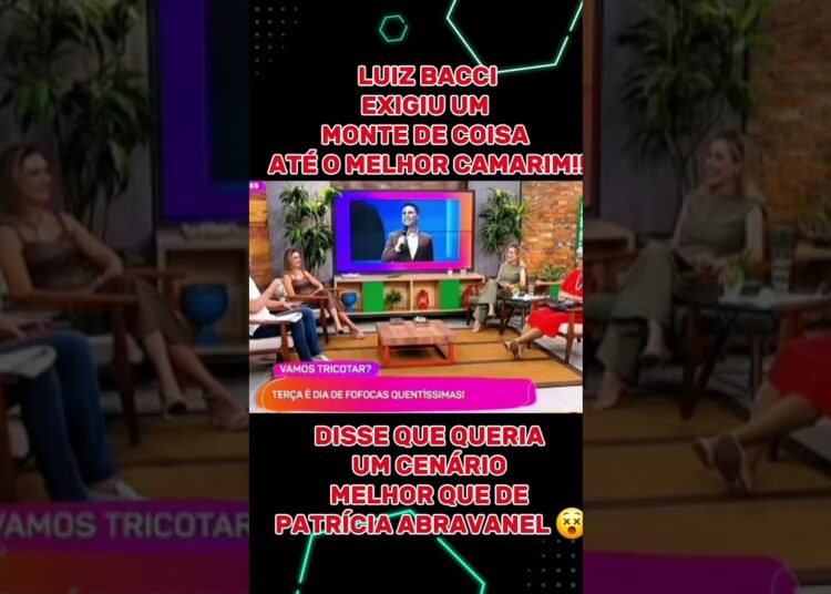 BACCI EXIGE CENÁRIO MELHOR QUE DE PATRÍCIA ABRAVANEL #bastidoresdatv #noticias #famosos #fofoca
