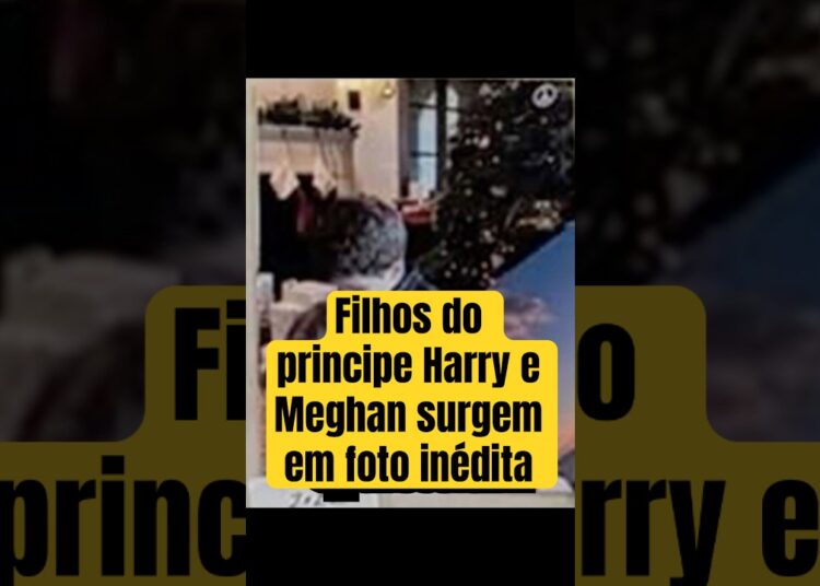 Filhos do #príncipeharry e #meghanmarkle surgem em foto inédita do Natal #realezabritanica #lilibet