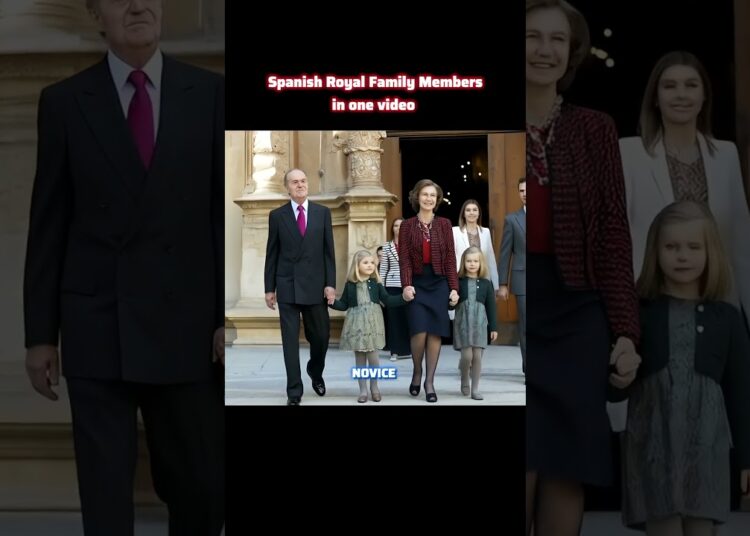 Spanish Royal family members in one video #spanishroyalfamily #shorts