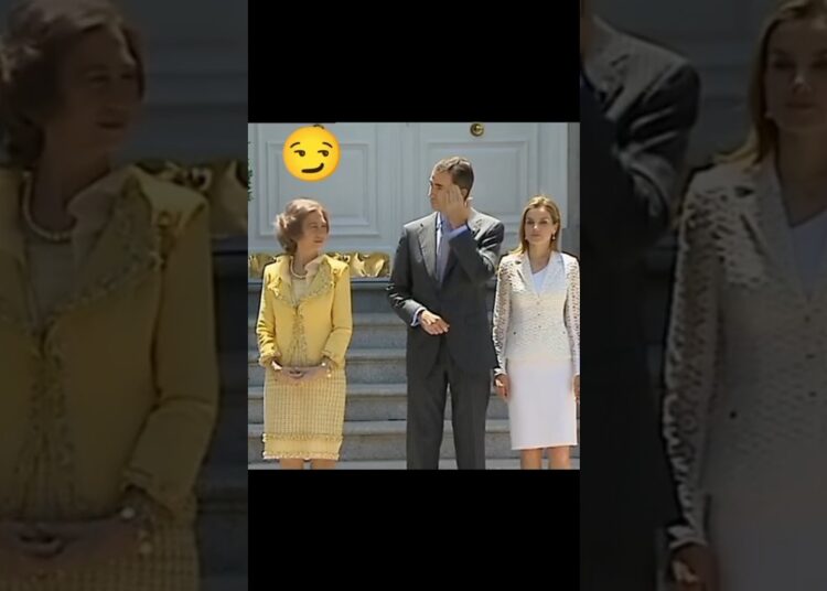 🌀😏Dona Sofia egnore queen Letizia🙄#reaction#kingfelip#queeneliza#spain