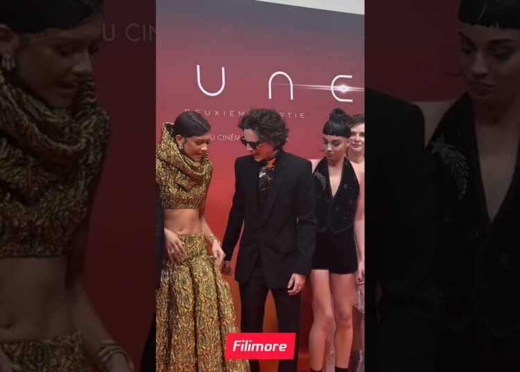 Galactic Glamour: Timothée & Zendaya Land on the Red Carpet Like Stars from Dune”l