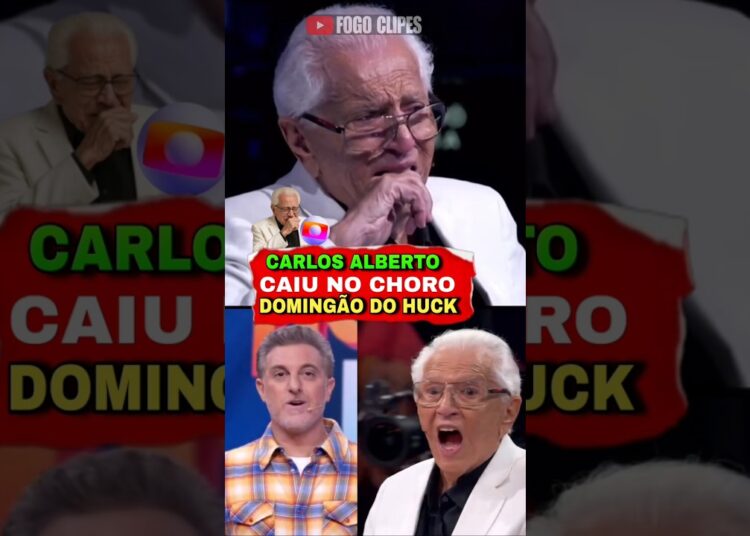 CARLOS ALBERTO CHORA NO DOMINGÃO! Emocionante Homenagem com Filhos e Surpresas que Viralizou!