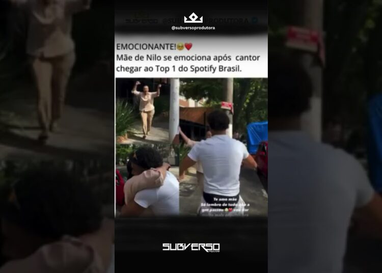 MC Nilo alcançaTop 1 do Spotify Brasil e emociona sua mãe #celebridades #noticias #famosos #MCNILO