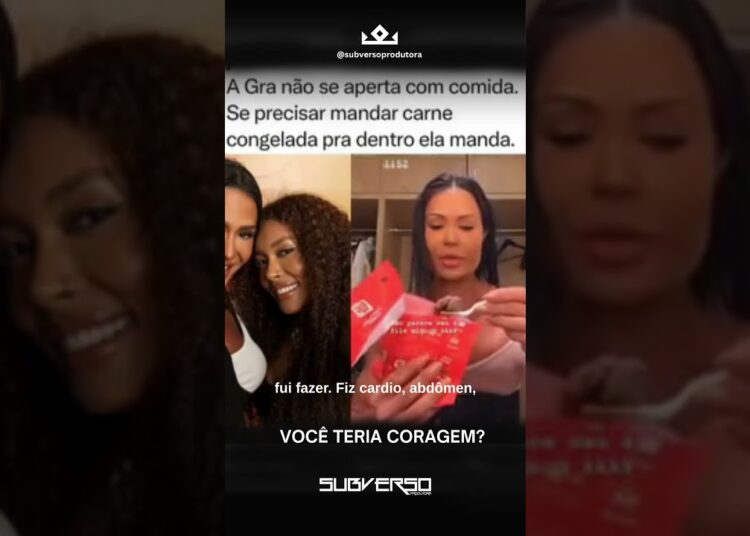 Gracyanne Barbosa comendo carne congelada #celebridades #noticias #famosos #curiosidades #noticia