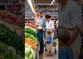Archie and Lilibet go to the supermarket #royal #princeharry #meghanmarkle