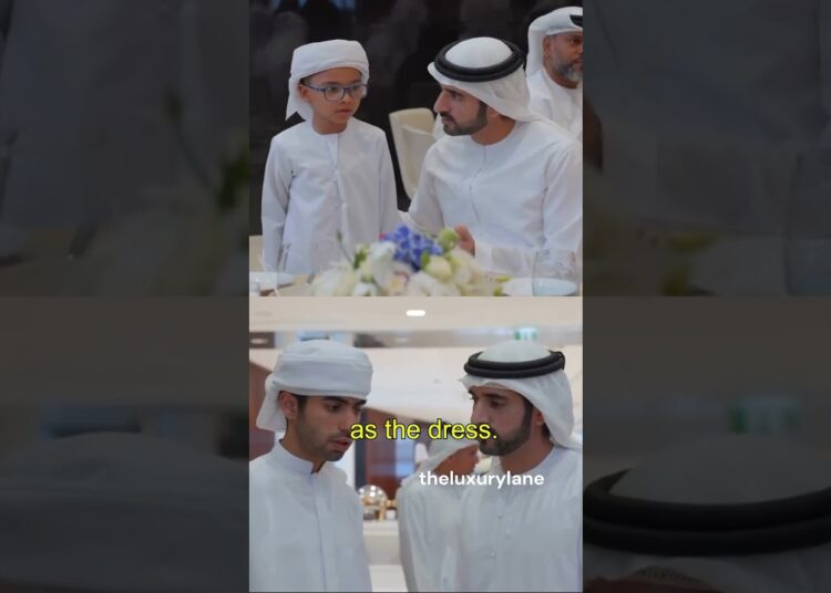 Prince Hamdan orders a custom dress—royalty meets runway. #dubai #youtube #youtubeshorts