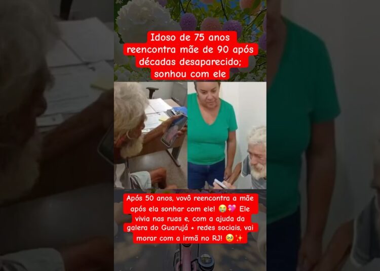 IDOSO DE 75 ANOS REENCONTRA MÃE DE 90 ANOS #shortsvideo #fofoca #shortsviral #ultimasnoticia