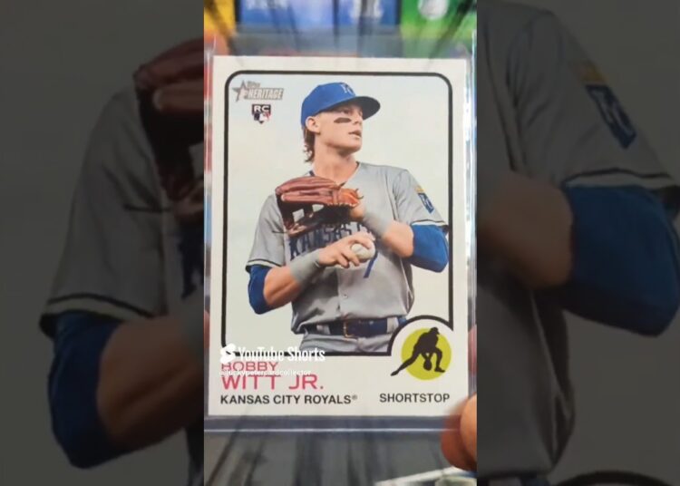 2022 Heritage High Number Bobby Witt Jr. Rookie Image Variation 🍀🔥 #royals #bobbywittjr