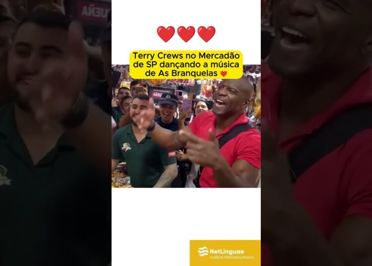Terry Crews no Mercadão de SP dançando a música de As Branquelas ❤️ #terrycrews #mercadaosp