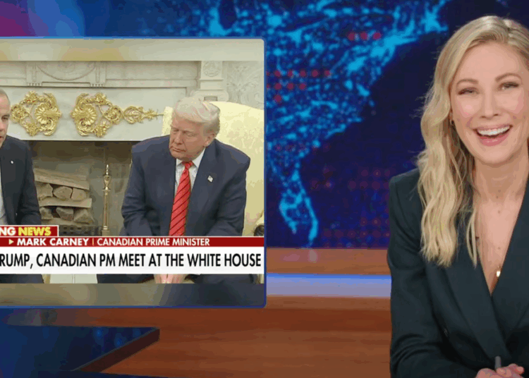 'Daily Show' assa o 'F ** K' da reunião de Trump com uma queda encantadora