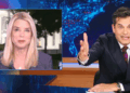'Daily Show' descarrega em 'Bulls ** t' Trump de Pam Bondi afirmam: 'Você parece alto como f ** k!'