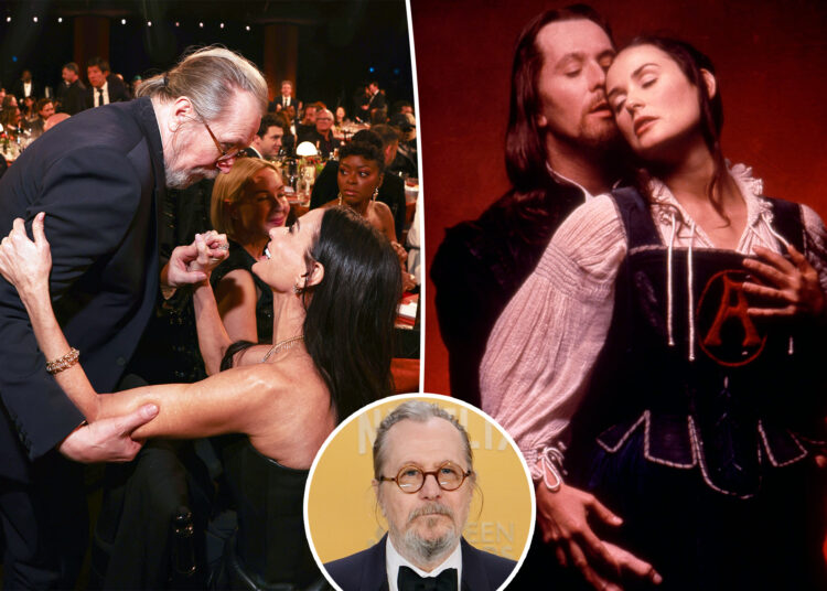 Gary Oldman revela a resposta de Demi Moore depois que ele não foi 'não profissional' e 'destrutivo' no set
