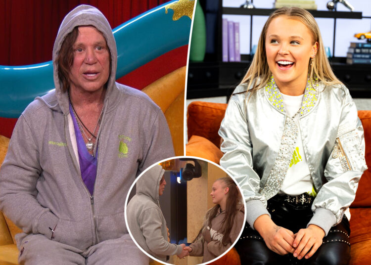 JoJo Siwa revela brigas sem graça com Mickey Rourke em 'Celebrity Big Brother'