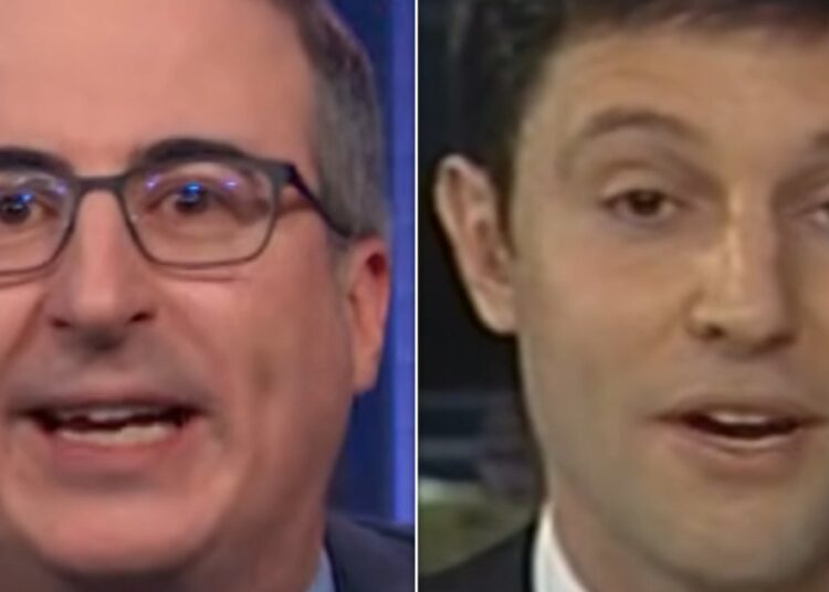 John Oliver rasga o ridículo flashback da Fox News de Mike Johnson