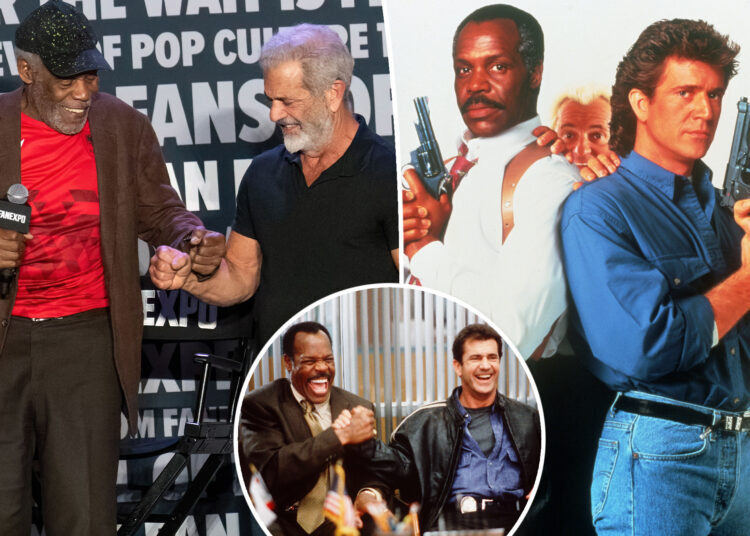 'Lethal Weapon' co-estrelas Mel Gibson, Danny Glover Reunite