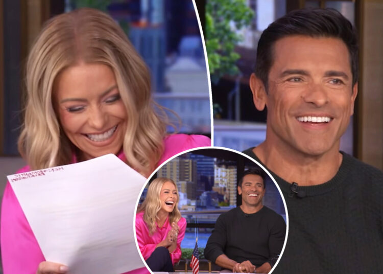Mark Consuelos piadas Ele conseguiria namorada da faculdade depois de Kelly Ripa dividir