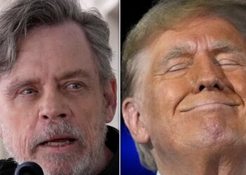 Mark Hamill volta a Trump com uma queimadura galáctica