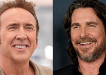 'No F ** King Way': Nicolas Cage e Christian Bale parecem irreconhecíveis para o próximo filme