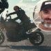 O artista de dublês 'Thunderbolts' na cena da motocicleta Bucky Barnes '