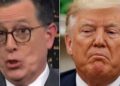 O público de Stephen Colbert perde mais de 3 pequenas palavras sobre Trump