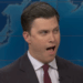 O queixo de Colin Jost cai depois de Michael Che Cracks Taboo piada sobre a foto do papa Ai de Trump