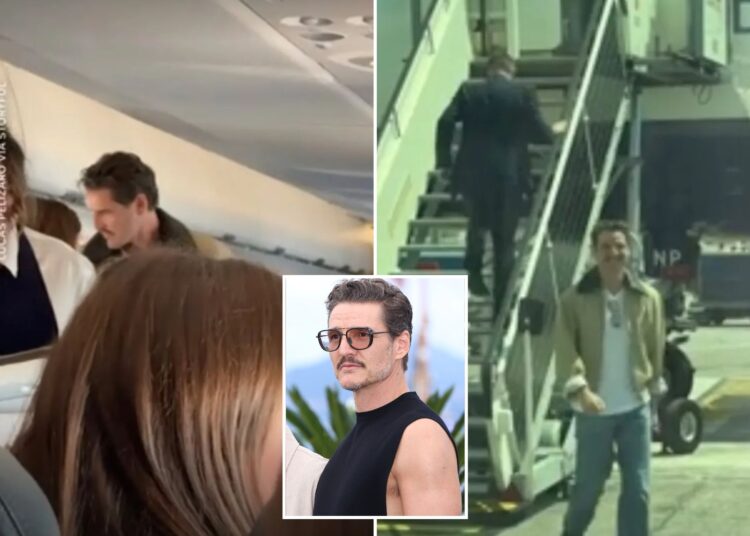 Pedro Pascal prova que ele é como nós no vôo para o festival de cinema de Cannes