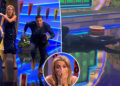 Ryan Seacrest Face-Plants, apresentador de 'Wheel of Fortune, enquanto tenta fazer truques no show