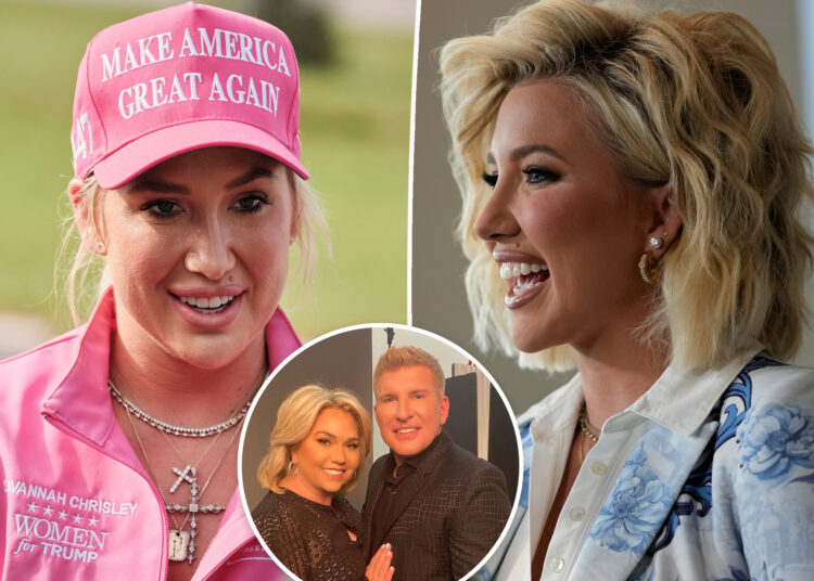 Savannah Chrisley em boatos de que 'dormiu' com alguém para perdão