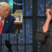 Seth Meyers racha sobre o momento estranho de Trump com o PM do Reino Unido