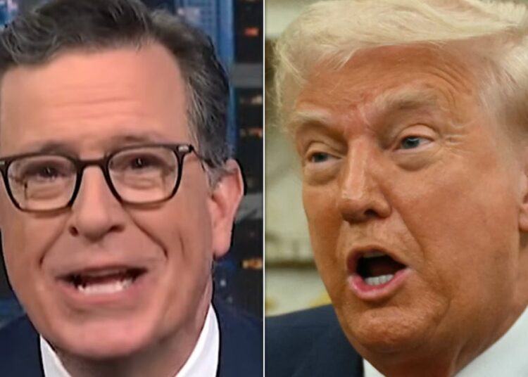 Stephen Colbert Spots Motivo da nova fixação inesperada de Trump