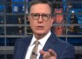 Stephen Colbert ama a reação de seu público ao momento de Trump
