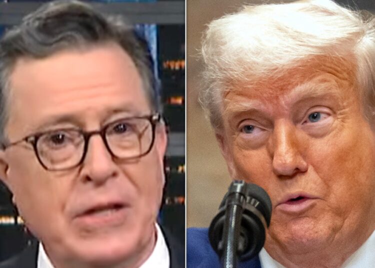 Stephen Colbert sinaliza a citação de Trump que torna seu presente de jato do Catar ainda pior