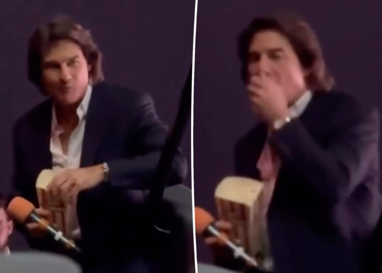 Tom Cruise assou para comer pipoca como um 'pai de meia-idade'