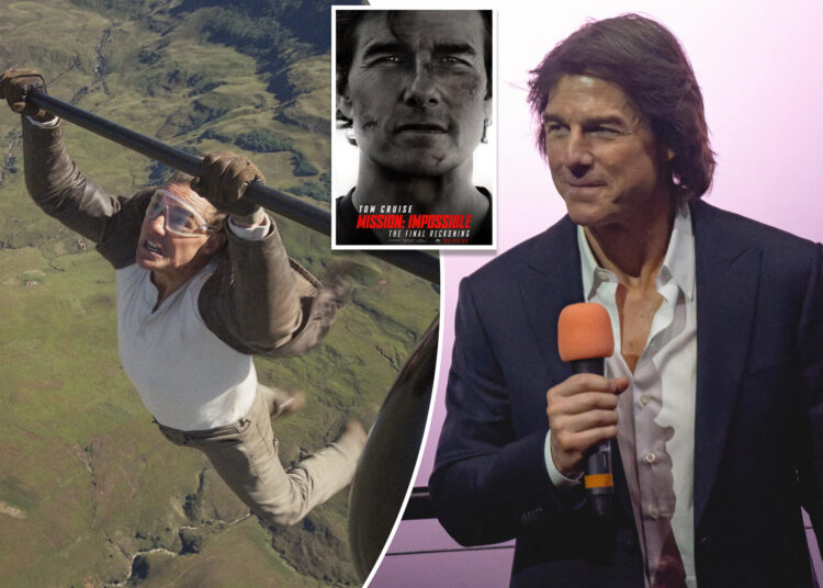 Tom Cruise desliga a pergunta sobre a tarifa de filme de Trump durante a turnê promocional de 'Missão: Impossível'