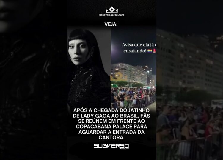 Chegada do jatinho de Lady Gaga ao Brasil #ladygaga  #copacabanapalace  #famosos #celebridades