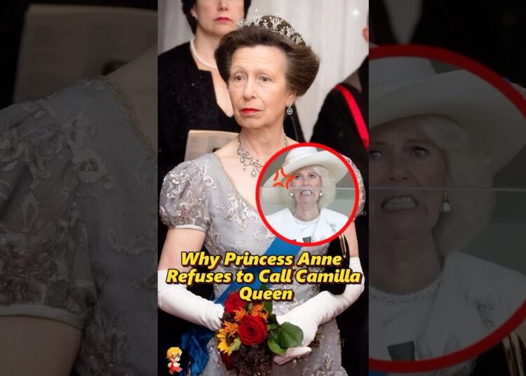 Why Princess Anne Refuses to Call Camilla ‘Queen’.#shorts #royal #princessanne #camilla #usa #king