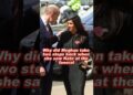 Why did Meghan take two steps back when she saw Kate at the funeral #meghan #kate #royal