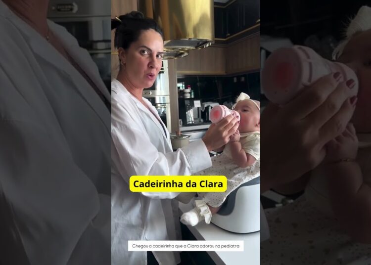 Clara Testando a Cadeirinha Que Fofurra😊  Famosos & Notícias🌟📲#shorts