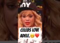 Adele receives compliments from famous singers! ❤️🔥#shorts