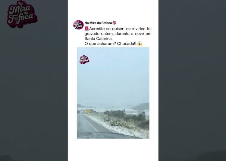 NEVASCA EM SANTA CATARINA😱🚨#brasil #santacatariana #frio #fofoca #brasil