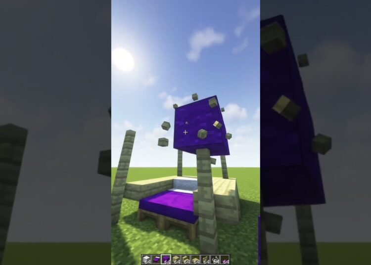 Como fazer uma CAMA DE PRINCESA no MINECRAFT  #minecraft #cama #realeza #construção